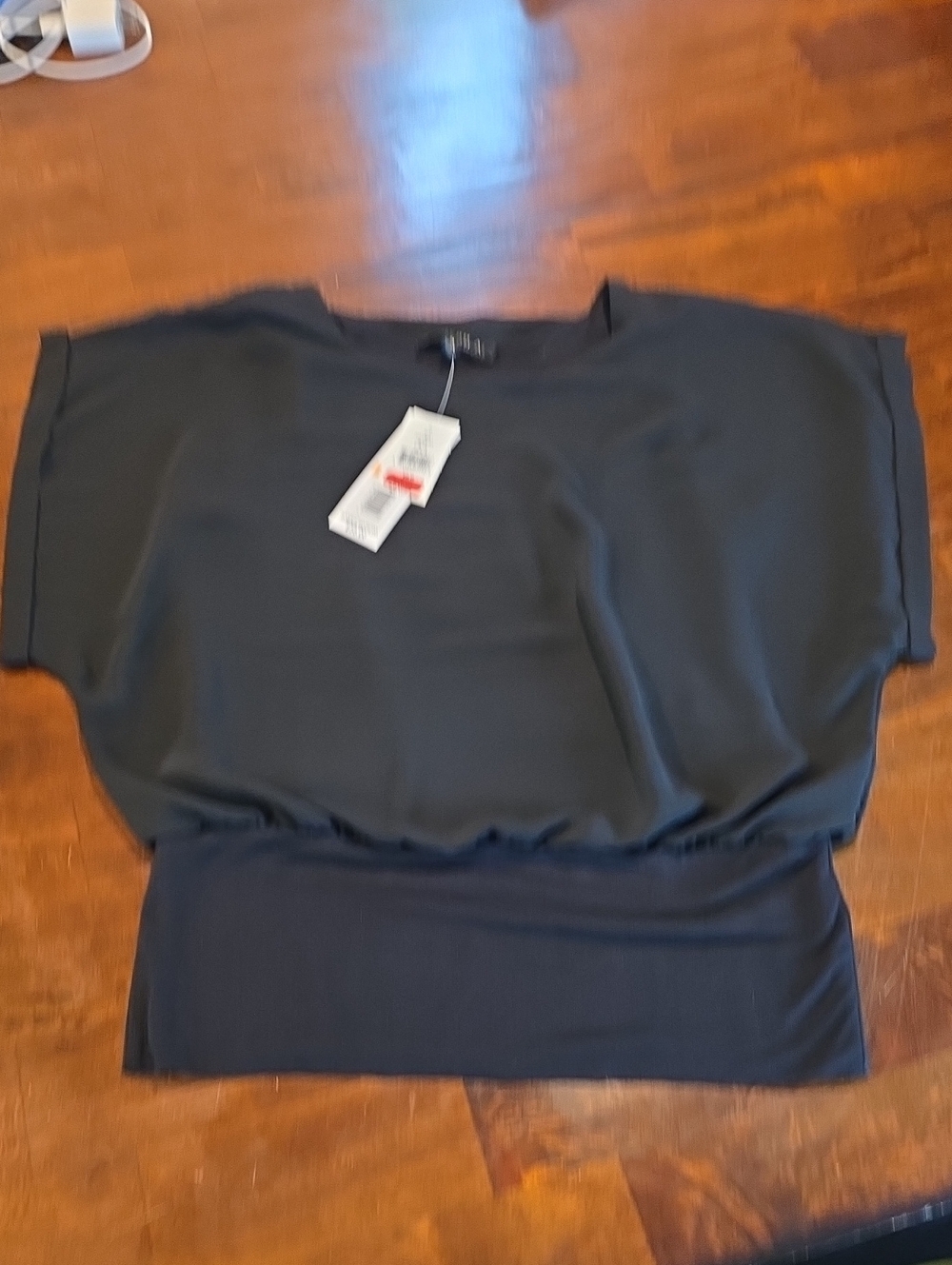 Joseph A. Banded Chiffon Blouse